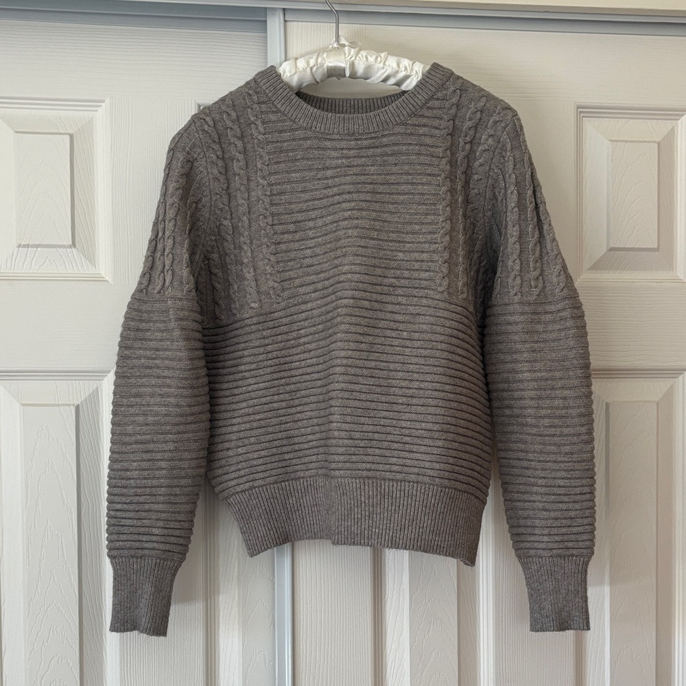 Heartloom Charcoal Cable Knit Sweater